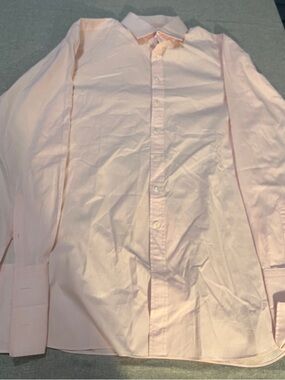 Thomas Pink Pale Pink Men's Dress Shirt - Button Front